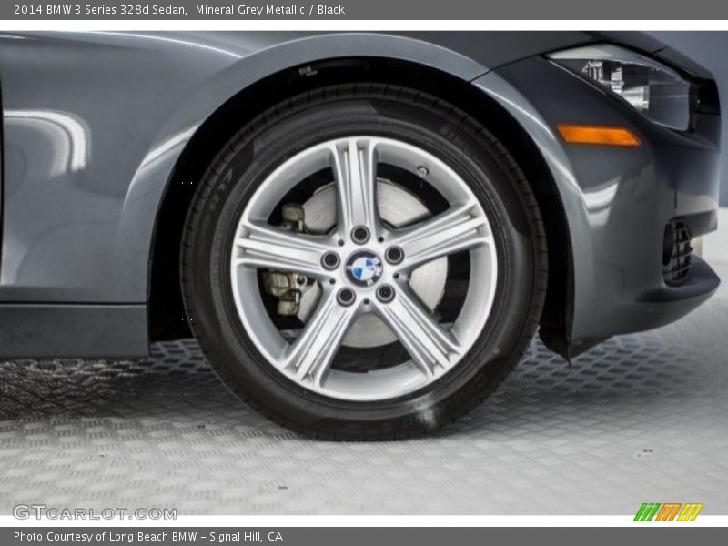 Mineral Grey Metallic / Black 2014 BMW 3 Series 328d Sedan