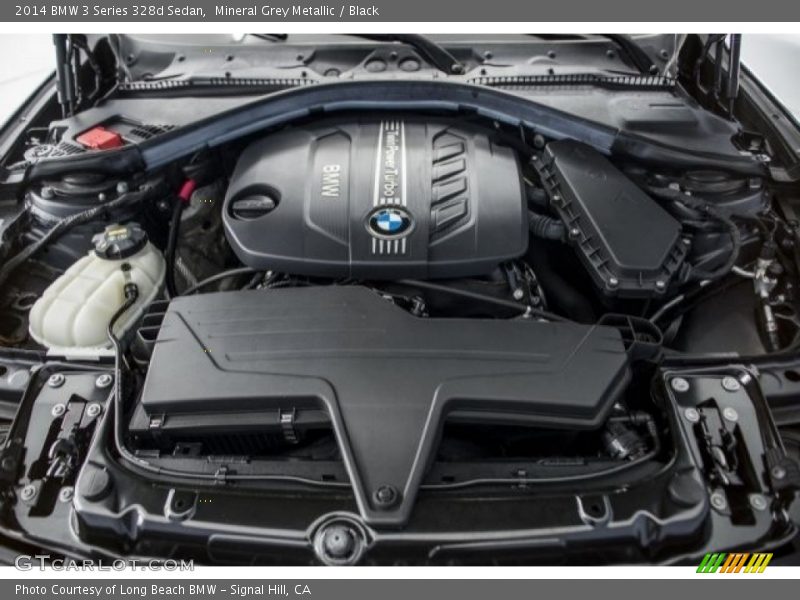 Mineral Grey Metallic / Black 2014 BMW 3 Series 328d Sedan