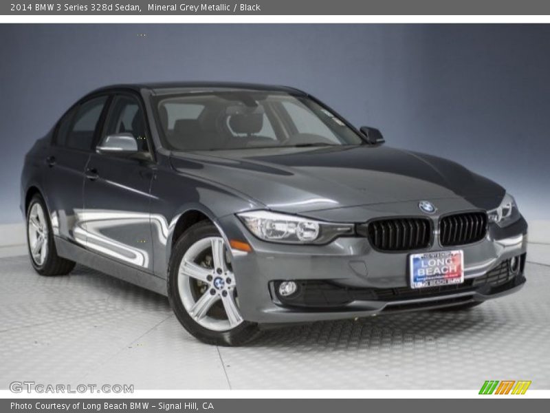 Mineral Grey Metallic / Black 2014 BMW 3 Series 328d Sedan