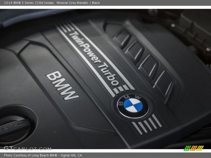 Mineral Grey Metallic / Black 2014 BMW 3 Series 328d Sedan