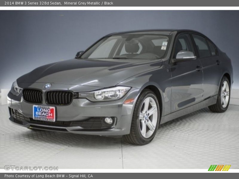 Mineral Grey Metallic / Black 2014 BMW 3 Series 328d Sedan