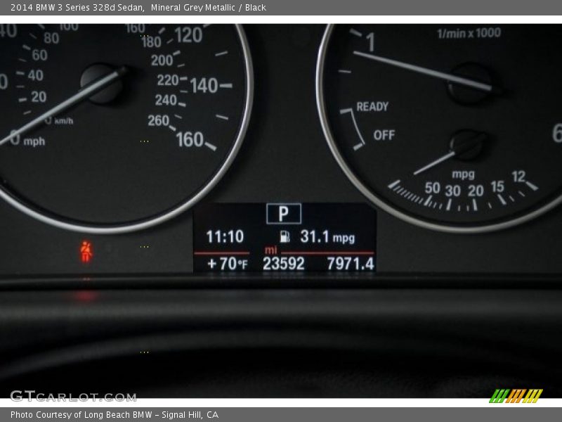 Mineral Grey Metallic / Black 2014 BMW 3 Series 328d Sedan