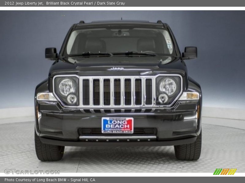 Brilliant Black Crystal Pearl / Dark Slate Gray 2012 Jeep Liberty Jet