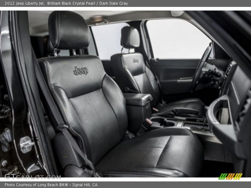 Brilliant Black Crystal Pearl / Dark Slate Gray 2012 Jeep Liberty Jet