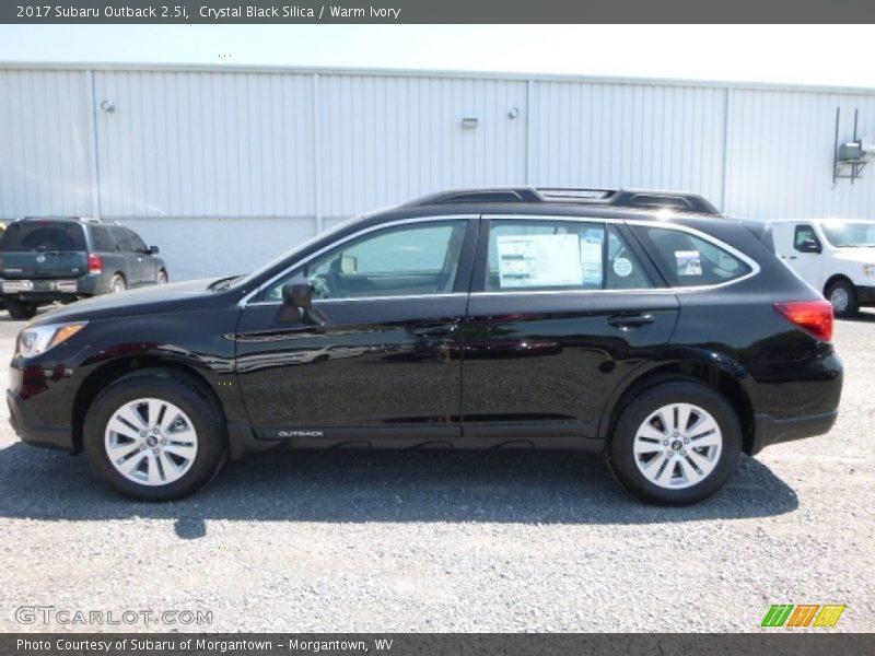 Crystal Black Silica / Warm Ivory 2017 Subaru Outback 2.5i