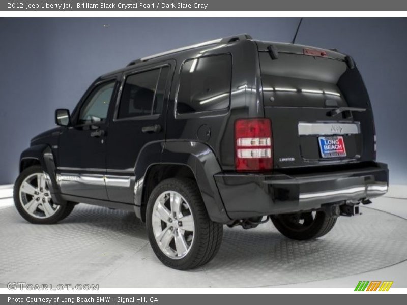 Brilliant Black Crystal Pearl / Dark Slate Gray 2012 Jeep Liberty Jet