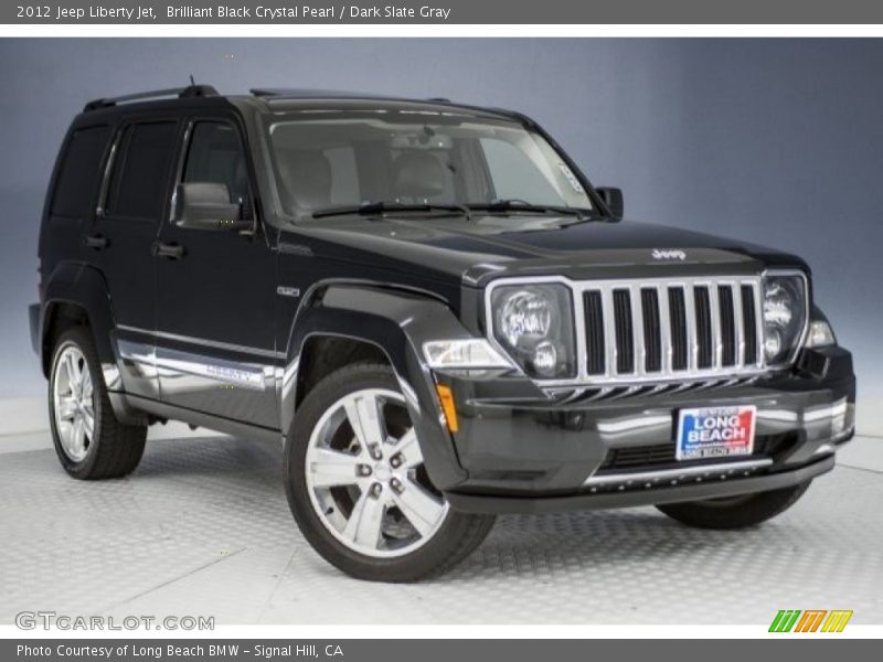 Brilliant Black Crystal Pearl / Dark Slate Gray 2012 Jeep Liberty Jet