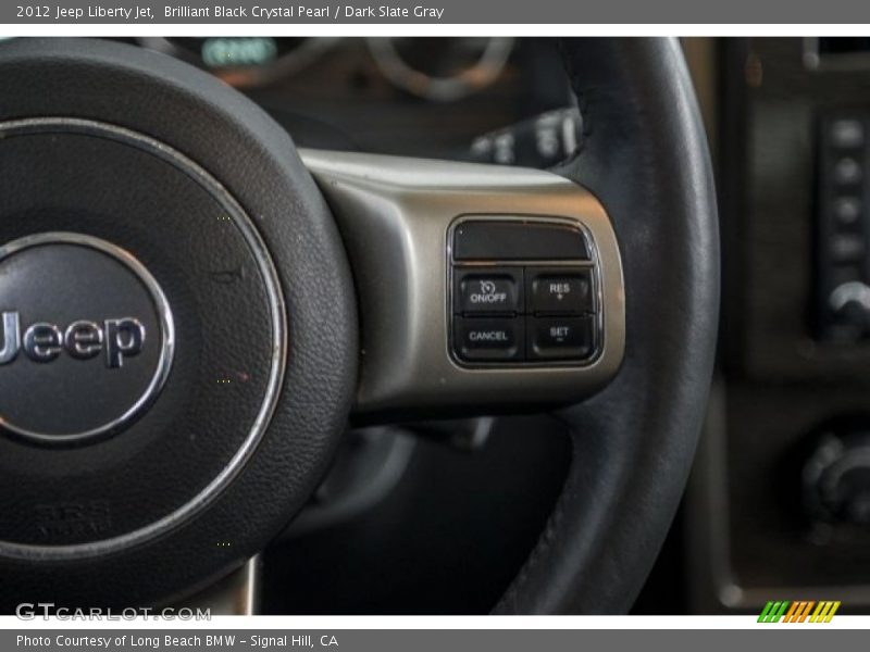 Brilliant Black Crystal Pearl / Dark Slate Gray 2012 Jeep Liberty Jet