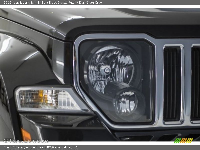 Brilliant Black Crystal Pearl / Dark Slate Gray 2012 Jeep Liberty Jet