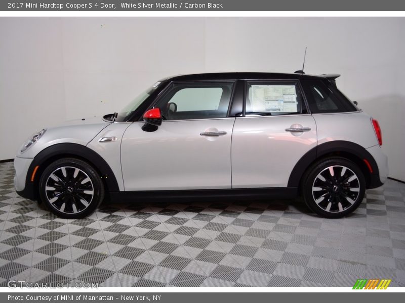 White Silver Metallic / Carbon Black 2017 Mini Hardtop Cooper S 4 Door