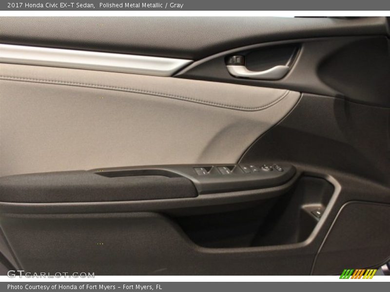 Polished Metal Metallic / Gray 2017 Honda Civic EX-T Sedan