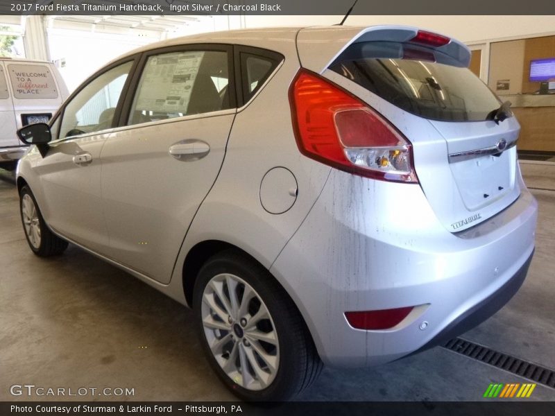 Ingot Silver / Charcoal Black 2017 Ford Fiesta Titanium Hatchback