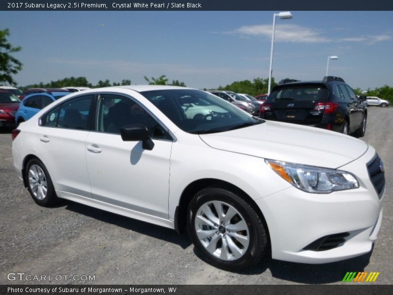 Crystal White Pearl / Slate Black 2017 Subaru Legacy 2.5i Premium