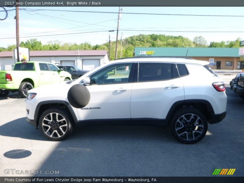Bright White / Black 2017 Jeep Compass Limited 4x4