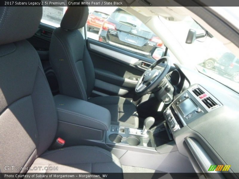 Crystal White Pearl / Slate Black 2017 Subaru Legacy 2.5i Premium