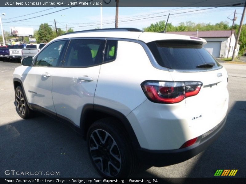 Bright White / Black 2017 Jeep Compass Limited 4x4