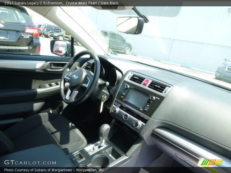 Crystal White Pearl / Slate Black 2017 Subaru Legacy 2.5i Premium