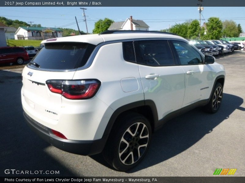 Bright White / Black 2017 Jeep Compass Limited 4x4