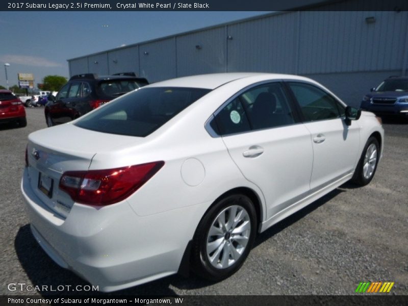 Crystal White Pearl / Slate Black 2017 Subaru Legacy 2.5i Premium