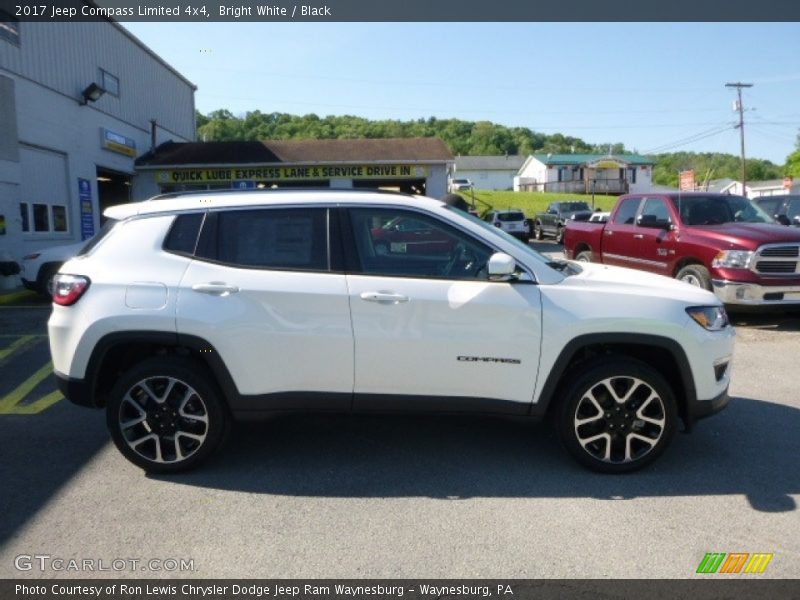 Bright White / Black 2017 Jeep Compass Limited 4x4
