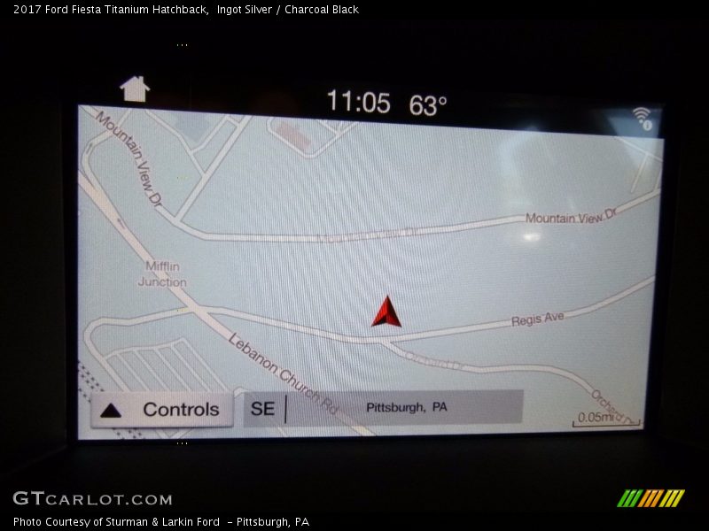 Ingot Silver / Charcoal Black 2017 Ford Fiesta Titanium Hatchback