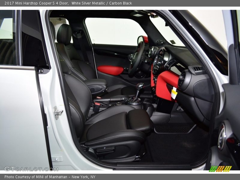 White Silver Metallic / Carbon Black 2017 Mini Hardtop Cooper S 4 Door