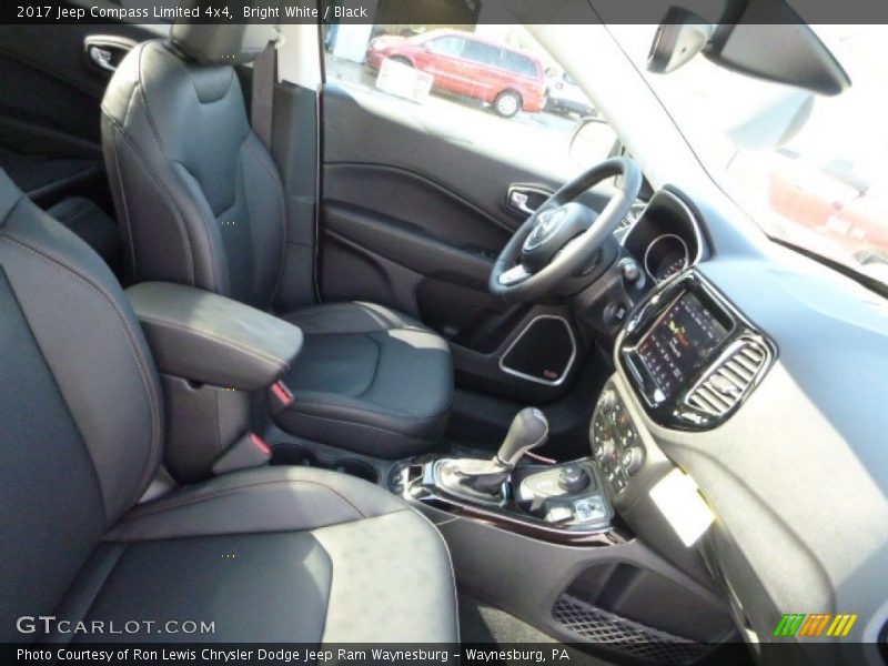 Bright White / Black 2017 Jeep Compass Limited 4x4