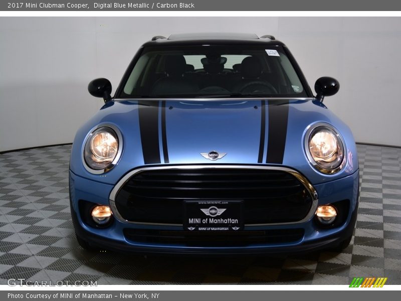 Digital Blue Metallic / Carbon Black 2017 Mini Clubman Cooper