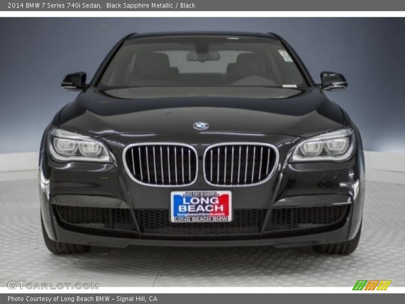 Black Sapphire Metallic / Black 2014 BMW 7 Series 740i Sedan