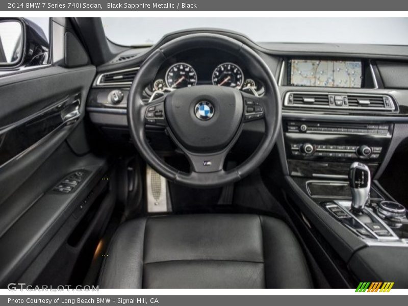 Black Sapphire Metallic / Black 2014 BMW 7 Series 740i Sedan