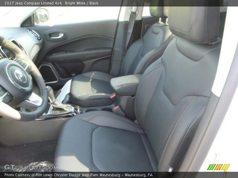 Bright White / Black 2017 Jeep Compass Limited 4x4