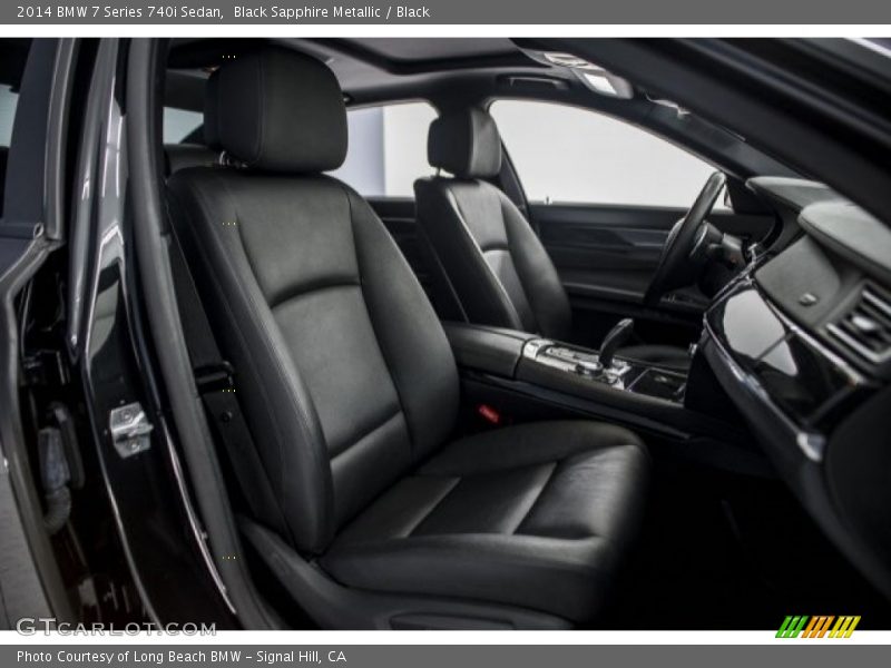 Black Sapphire Metallic / Black 2014 BMW 7 Series 740i Sedan