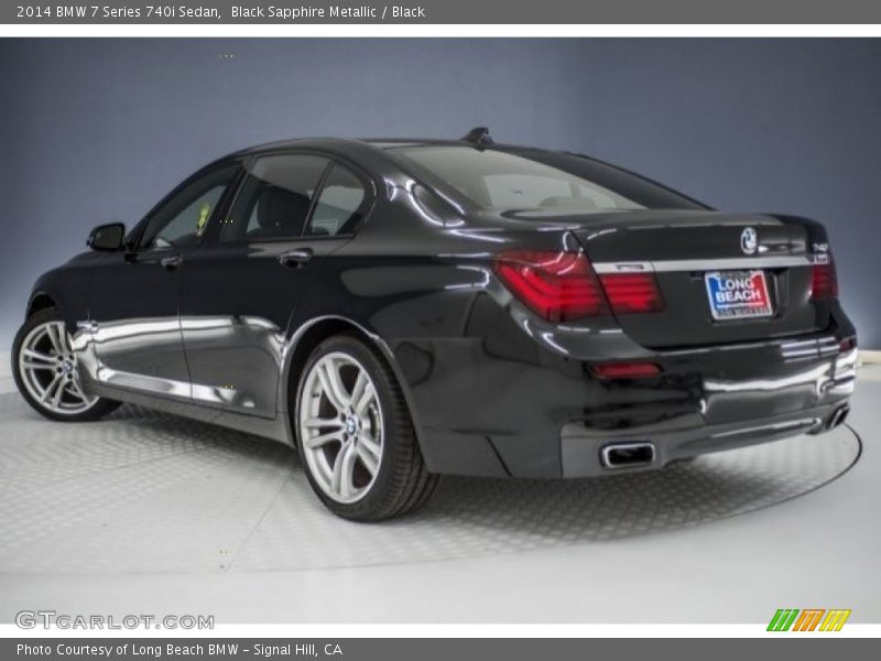 Black Sapphire Metallic / Black 2014 BMW 7 Series 740i Sedan