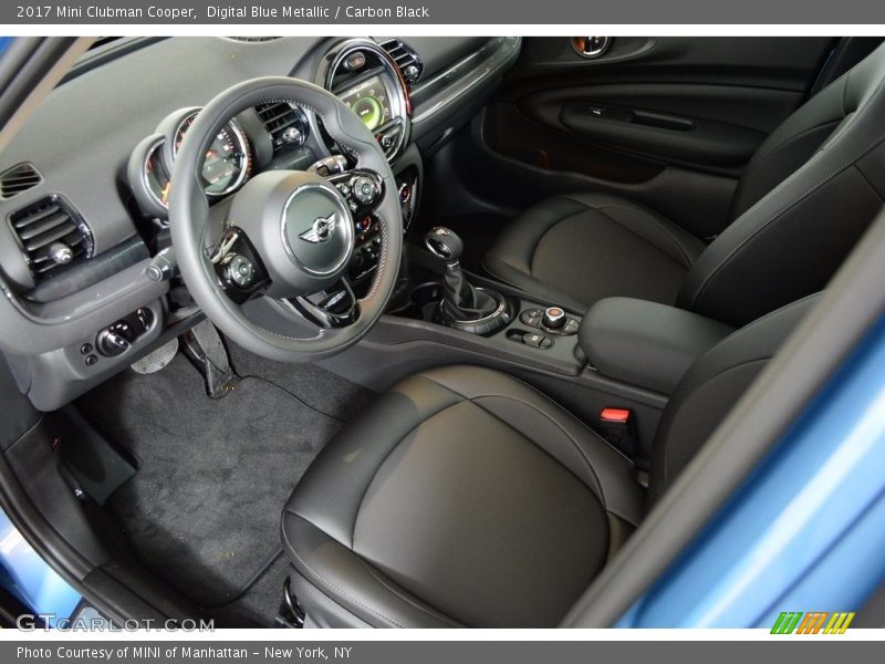 Digital Blue Metallic / Carbon Black 2017 Mini Clubman Cooper