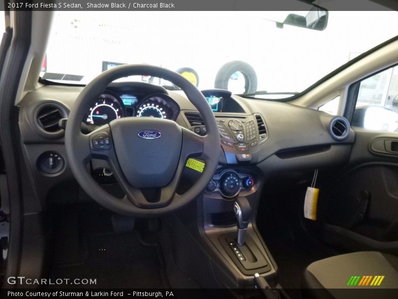 Shadow Black / Charcoal Black 2017 Ford Fiesta S Sedan