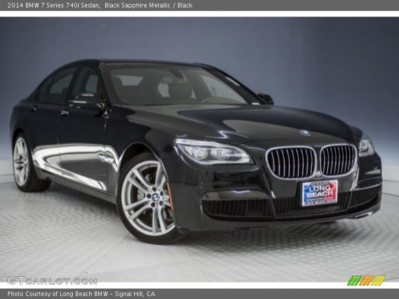 Black Sapphire Metallic / Black 2014 BMW 7 Series 740i Sedan