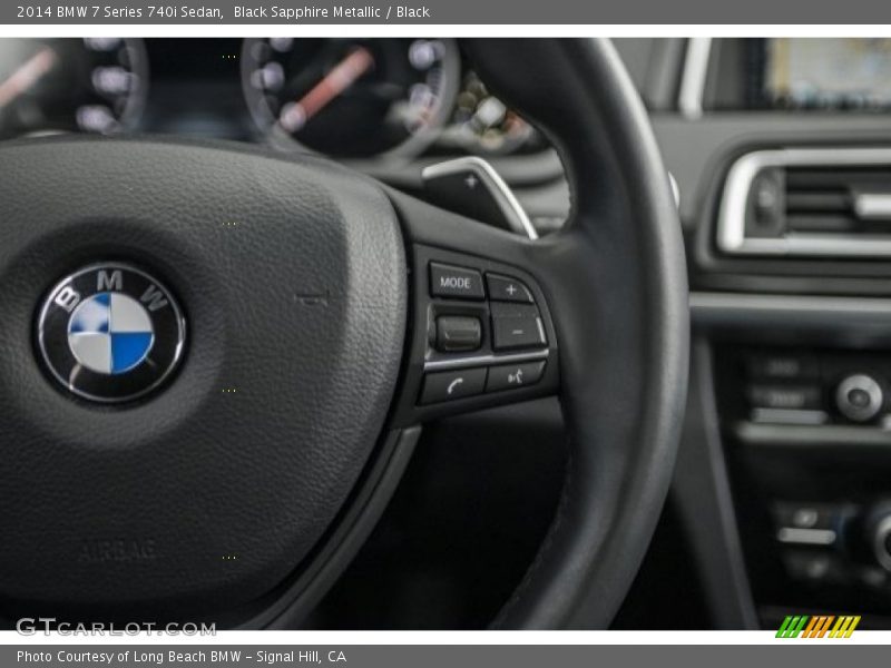 Black Sapphire Metallic / Black 2014 BMW 7 Series 740i Sedan