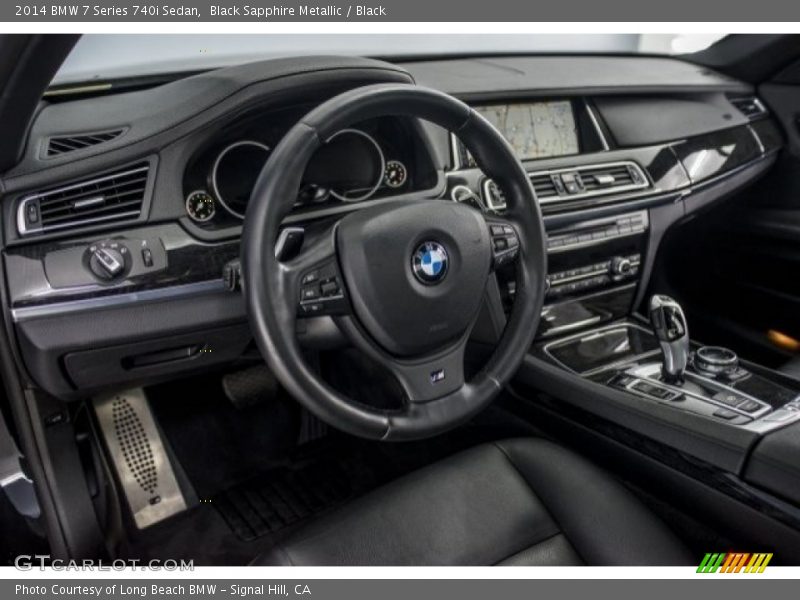Black Sapphire Metallic / Black 2014 BMW 7 Series 740i Sedan
