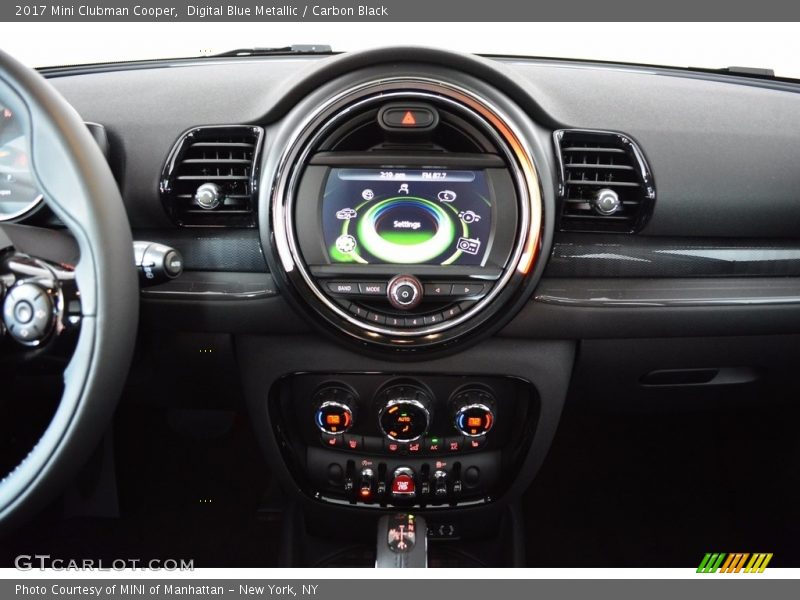 Digital Blue Metallic / Carbon Black 2017 Mini Clubman Cooper