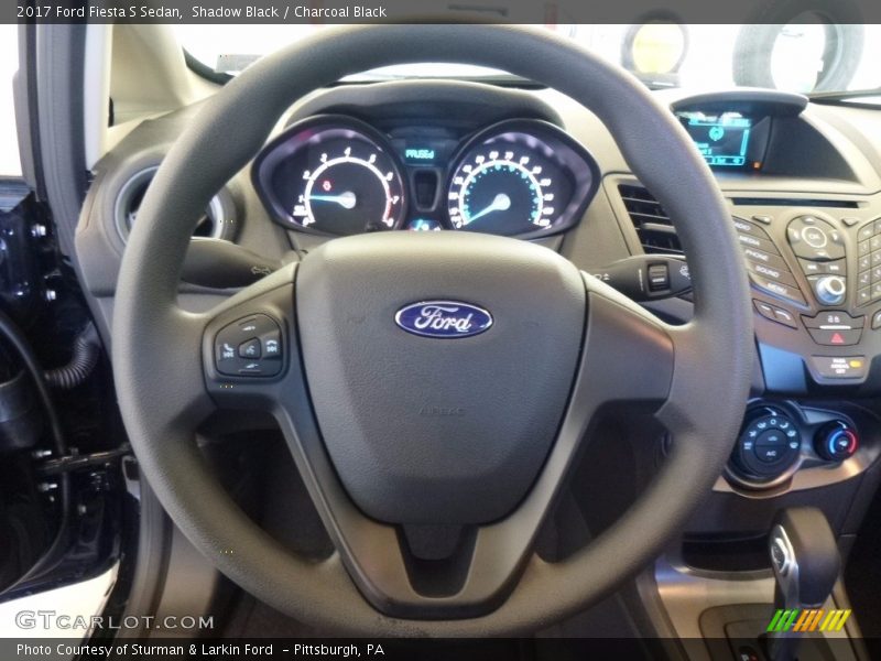 Shadow Black / Charcoal Black 2017 Ford Fiesta S Sedan
