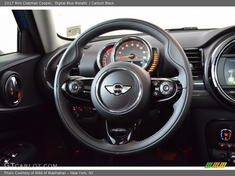 Digital Blue Metallic / Carbon Black 2017 Mini Clubman Cooper