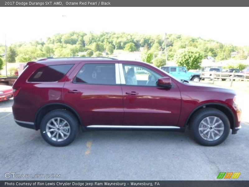 Octane Red Pearl / Black 2017 Dodge Durango SXT AWD