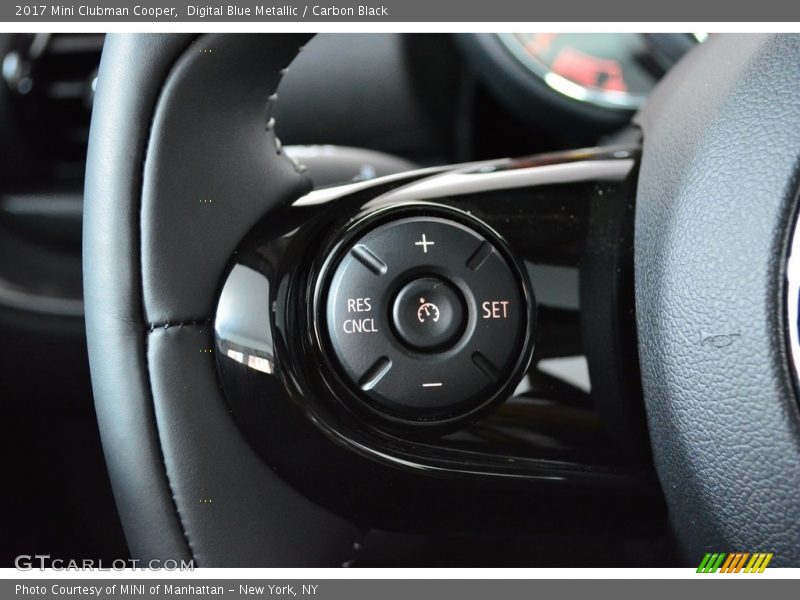 Digital Blue Metallic / Carbon Black 2017 Mini Clubman Cooper