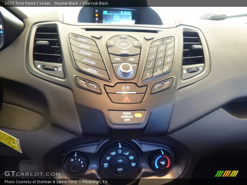 Shadow Black / Charcoal Black 2017 Ford Fiesta S Sedan