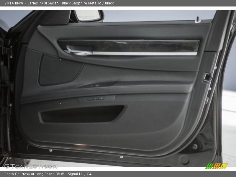 Black Sapphire Metallic / Black 2014 BMW 7 Series 740i Sedan