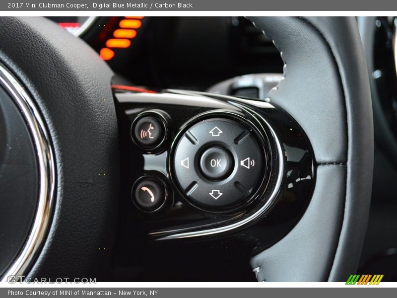 Digital Blue Metallic / Carbon Black 2017 Mini Clubman Cooper