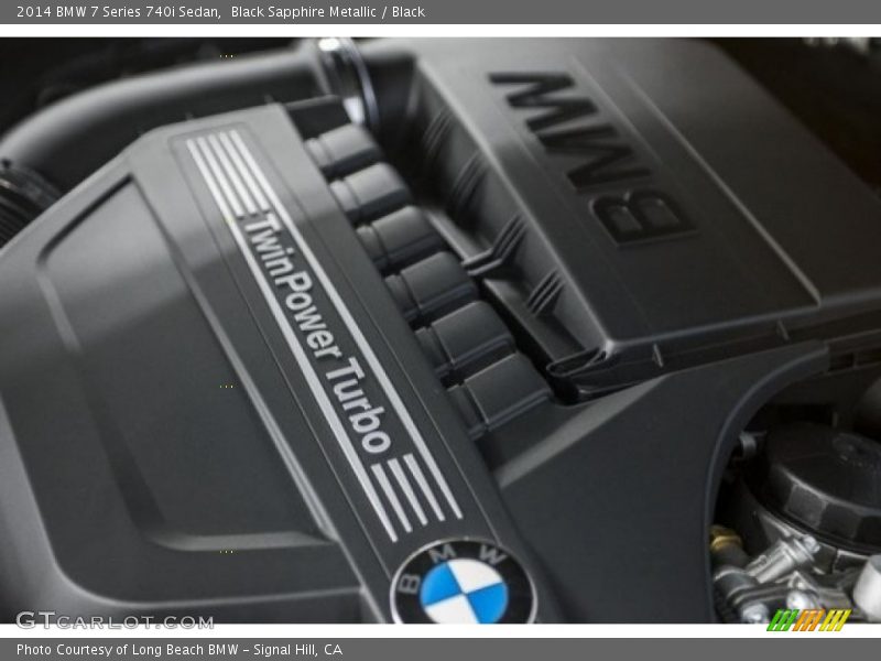 Black Sapphire Metallic / Black 2014 BMW 7 Series 740i Sedan