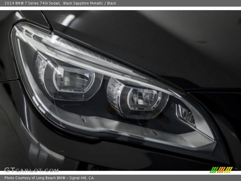 Black Sapphire Metallic / Black 2014 BMW 7 Series 740i Sedan