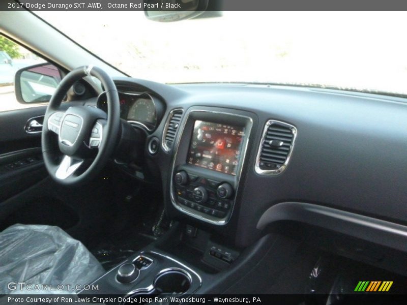 Octane Red Pearl / Black 2017 Dodge Durango SXT AWD