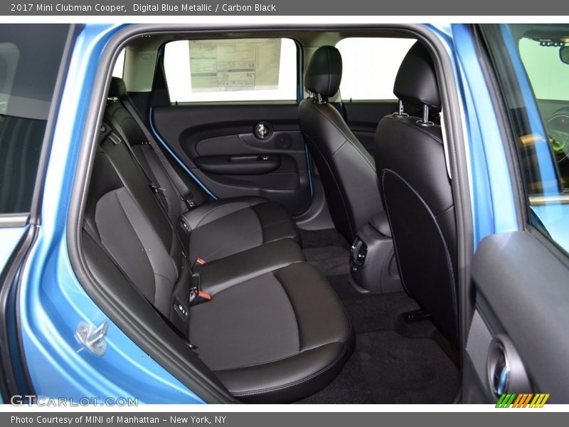 Digital Blue Metallic / Carbon Black 2017 Mini Clubman Cooper